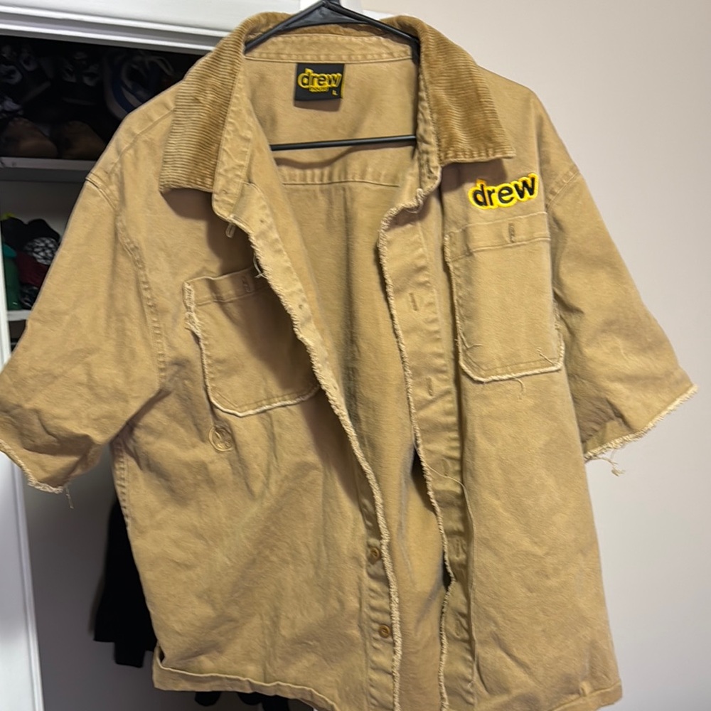 Drew Beige Corduroy Collar Jacket